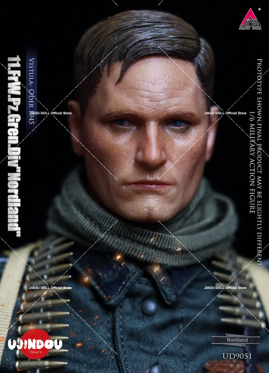 2025 Q3 UJINDOU UD9051 1/6 Schaal WWII Duitse Soldaat Volledige Set 12 ''Militray Mannelijke Action Figure Model voor Collectible speelgoed