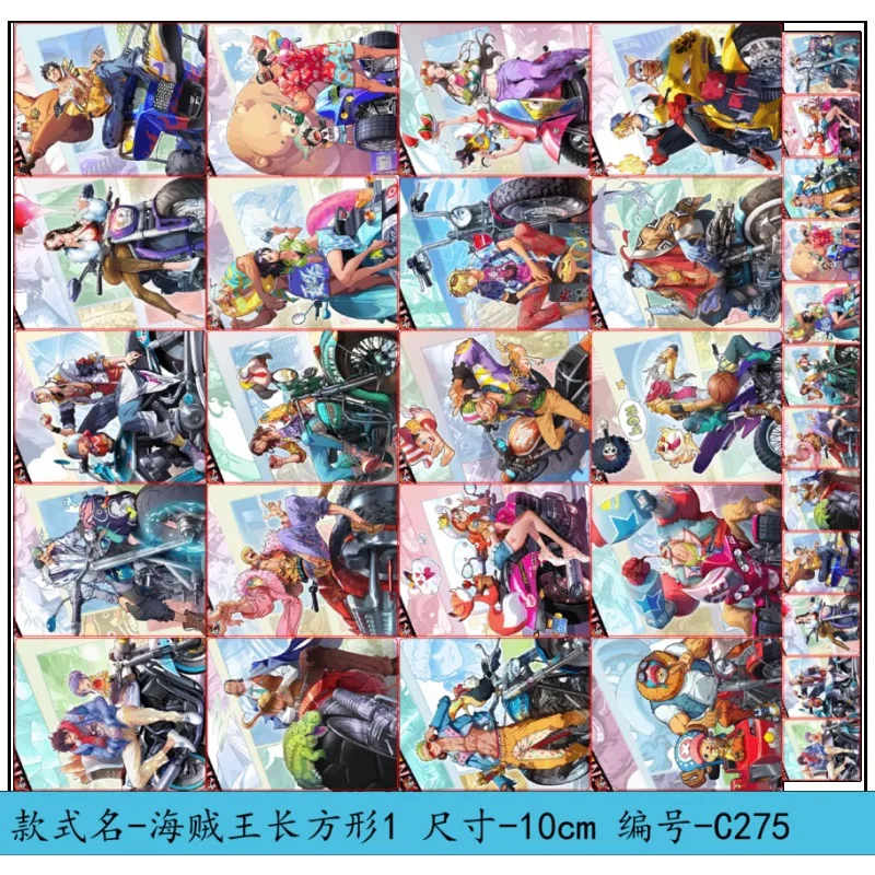 

New Bandai One Piece Acrylic Patch Luffy Zoro Special-shaped Double-layer Patch Card Handmade DIY Pendant Material Wholesale