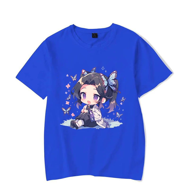 New Fashion New Anime T-shirt Cartoon Kochou Shinobu T-shirt Women Harajuku Streetwear T-shirt Casual Tops Tees