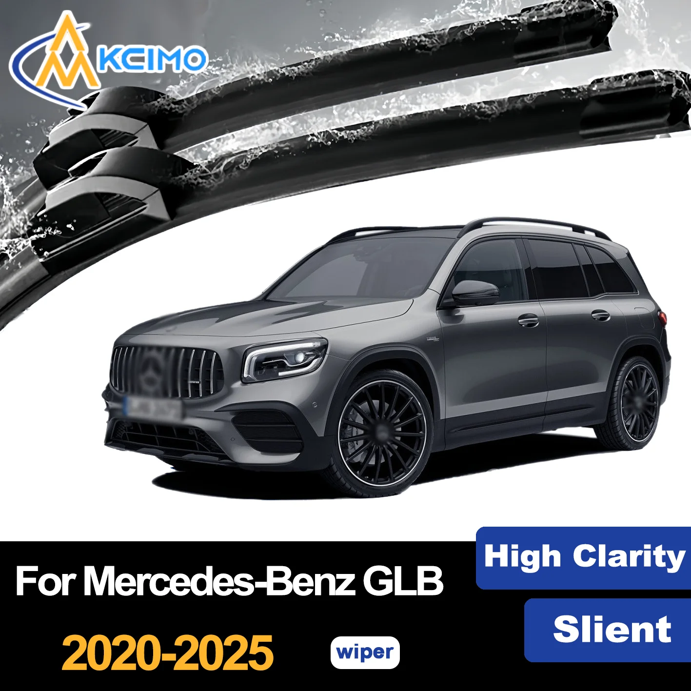 

For Mercedes-Benz GLB X247 2020-2025 2021 2022 2023 2024 Front Wiper Blades Car Windscreen Windshield Window Wiper Accessories