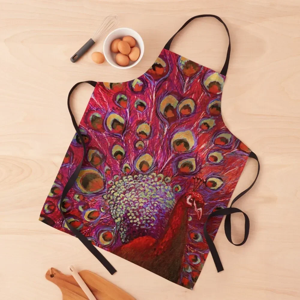 

Red Peacock Full Glory Apron Women's Kitchen Things For Home And Kitchen Kitchen Household Items Children'S Apron