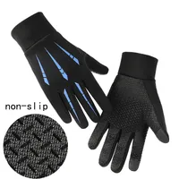 Winter Warm Non-slip Gloves, Outdoor Cycling and Mountaineering Touch Screen Design Gloves, Unisex Five-finger Gloves