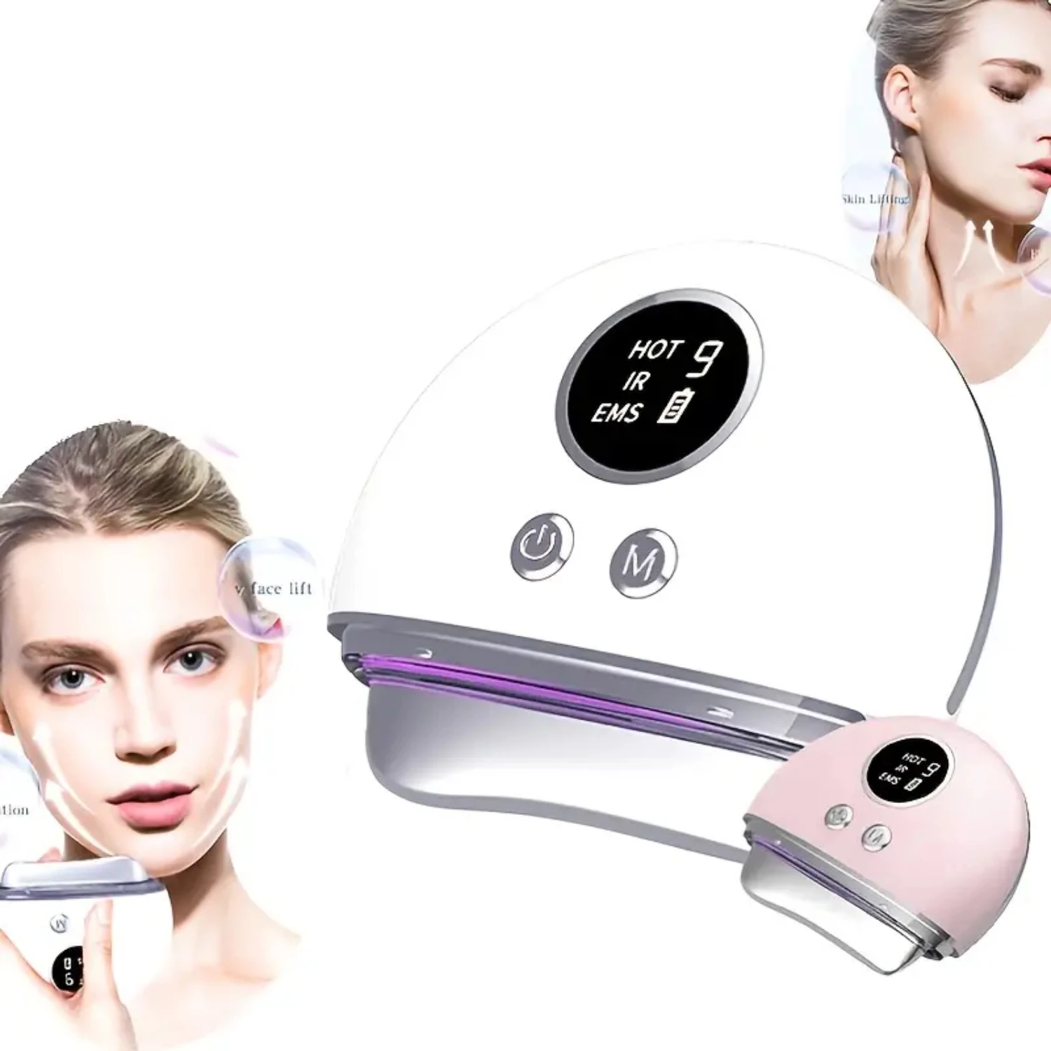 Electric Vibration Massager for Anti-Aging Gua Sha Facial Tools with Improved Facial Contour, Skin Care Tool for Face Scraping a