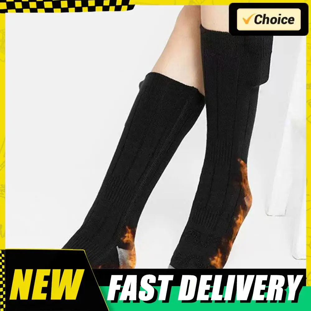 

Electric Heated Socks 3 Level Temperature Electric Heating Socks Fast Heating Foot Warmers Washable for Cycling Camping Skating
