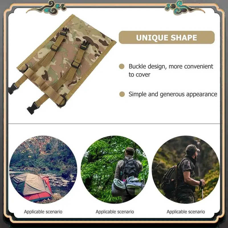 

Khaki Stove Outdoor Gas Tank Protective Cover Anti-Slip Anti-Collision Cover Gas Bottle Storage Bag Easy Install