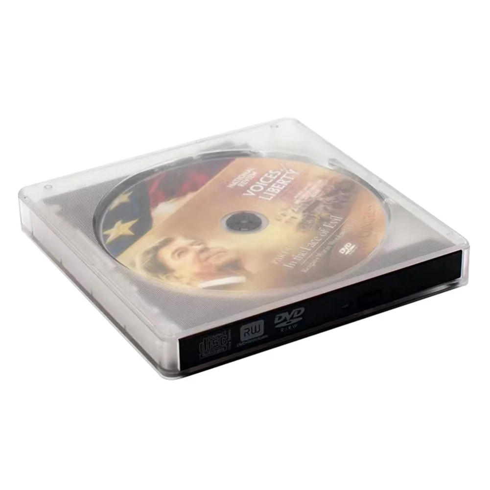 كاتب أقراص DVD RW خارجي رفيع USB 3.0 مع محركات أقراص بصرية من النوع C مشغل أقراص DVD المحمول CD-ROM للكمبيوتر المحمول وسطح المكتب Apple