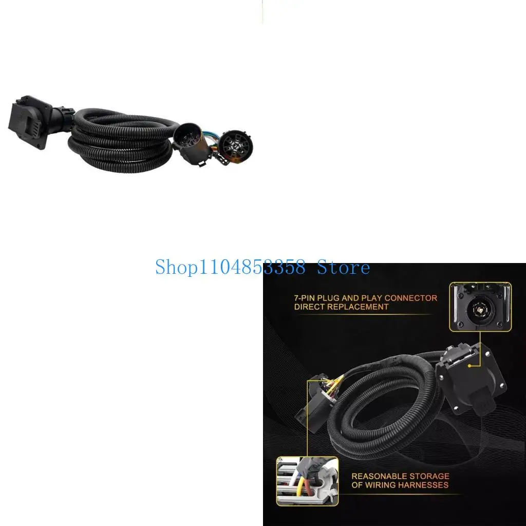 

652F 7 -контактный прицеп для подключения подключения для разъема для разъема грузовика 7 Way 56070 Проводка для 1500/2500/3500