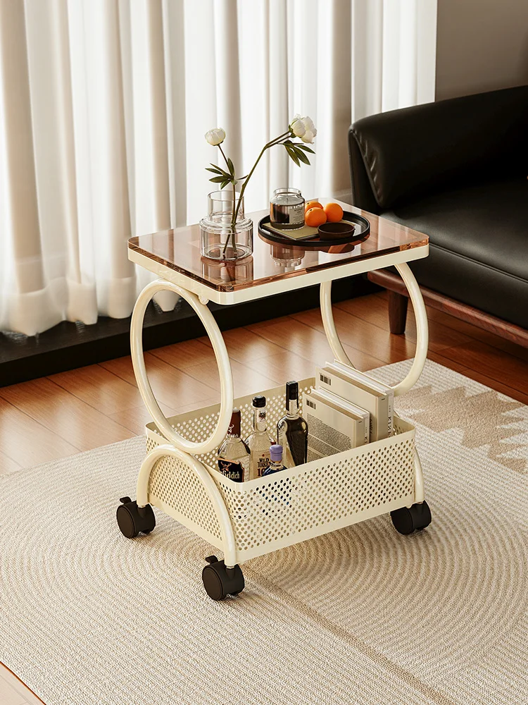Hot Sales Sofa Side Cabinet Side Cabinet Living Room Modern Side Table Mini Small Coffee Table Balcony Storage Small Table