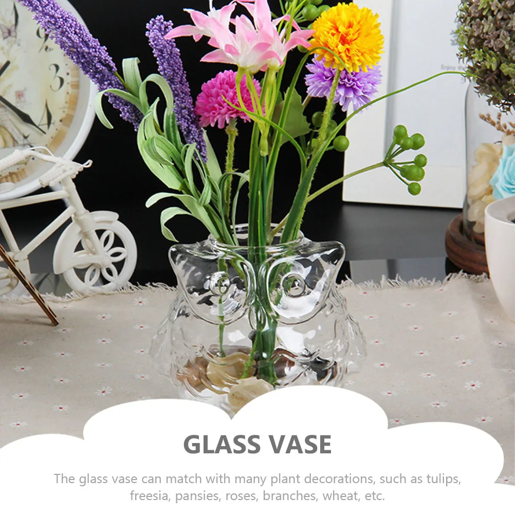 

Glass Vase Ornament Crystal Flower Vase Unique Design Simple Practical Home Hotels Purify Beautify House Flower Arrangements