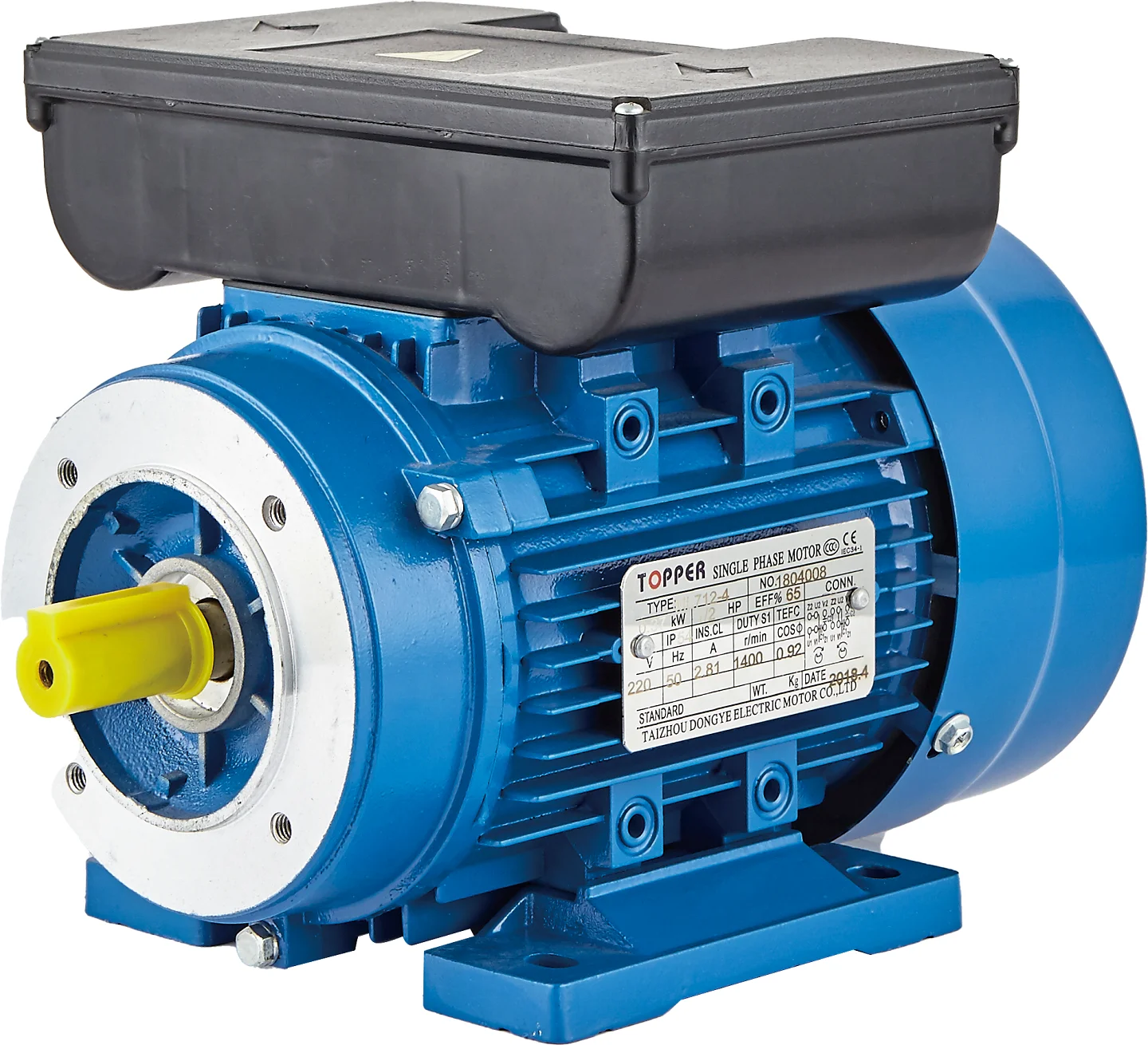 High Performance Two Dual-Capacitor Single Phase Electric Induction Asynchronous Motor