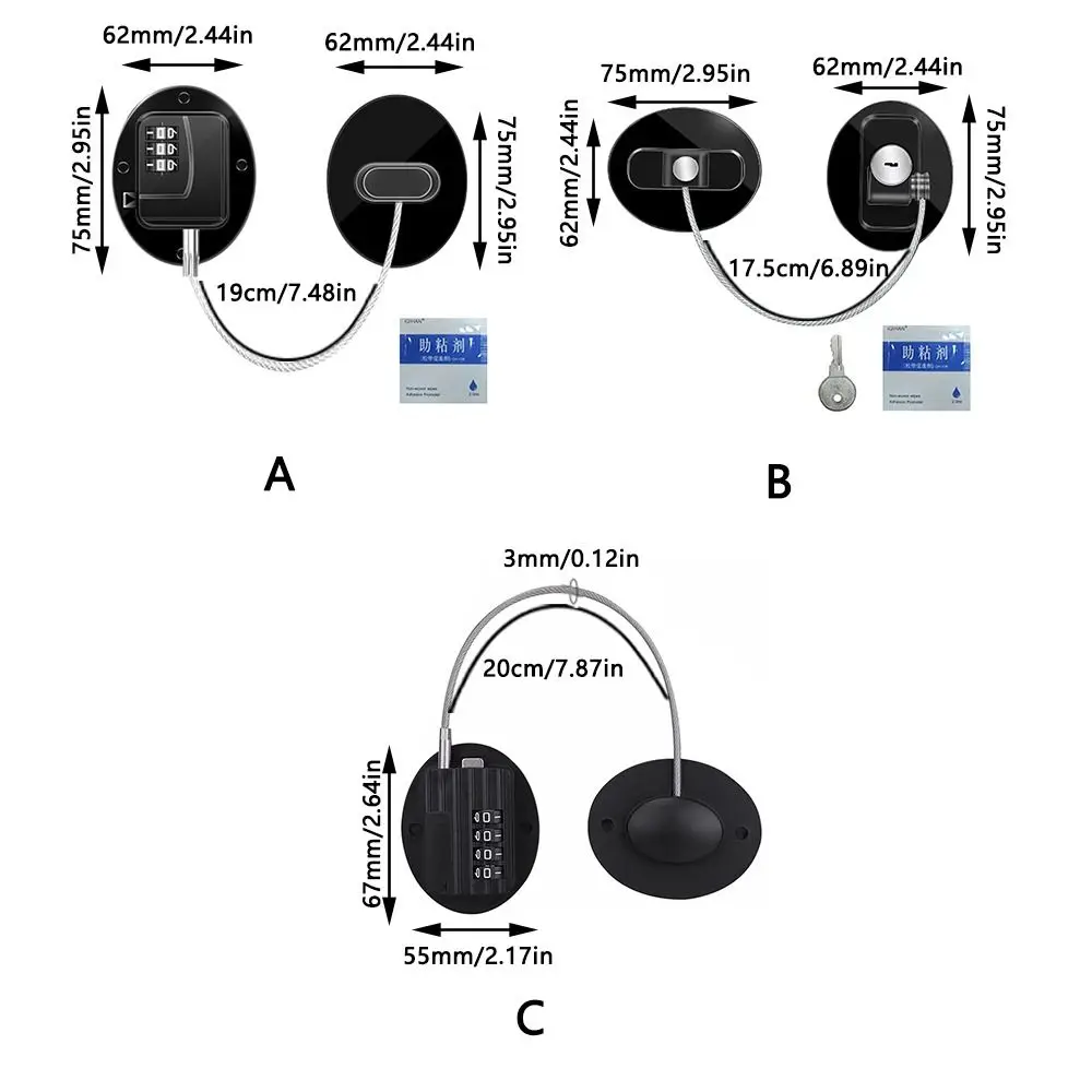 Cassetti del frigorifero serratura dell'armadio della finestra serratura di sicurezza del bambino con serratura codificata Password digitale protezione dei bambini