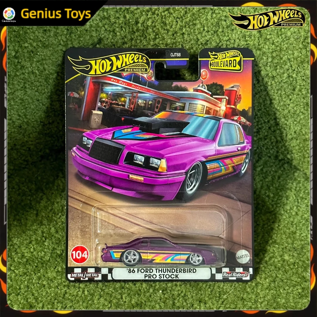 

Hot Wheels Premium Boulevard 86 Ford Thunderbir Pro Stock 1:64 литая под давлением модель автомобиля из сплава, коллекционная игрушка для взрослых, фанаты, подарок