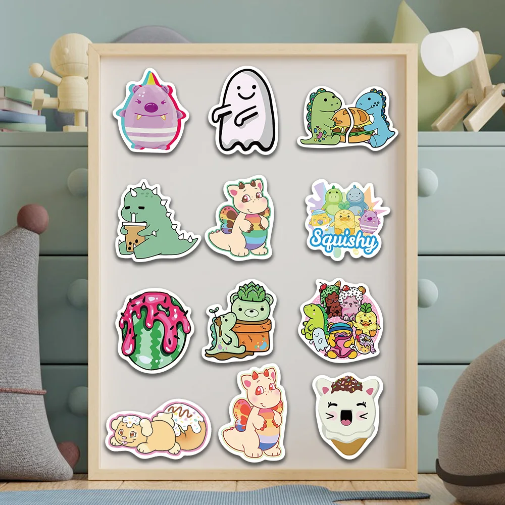 50 قطعة من ملصقات شخصية موريا إليزابيث ملصق كرتوني لطيف لمذكرات الثلاجة على ظهره ملصق تزيين هدية مكافأة الطالب #5