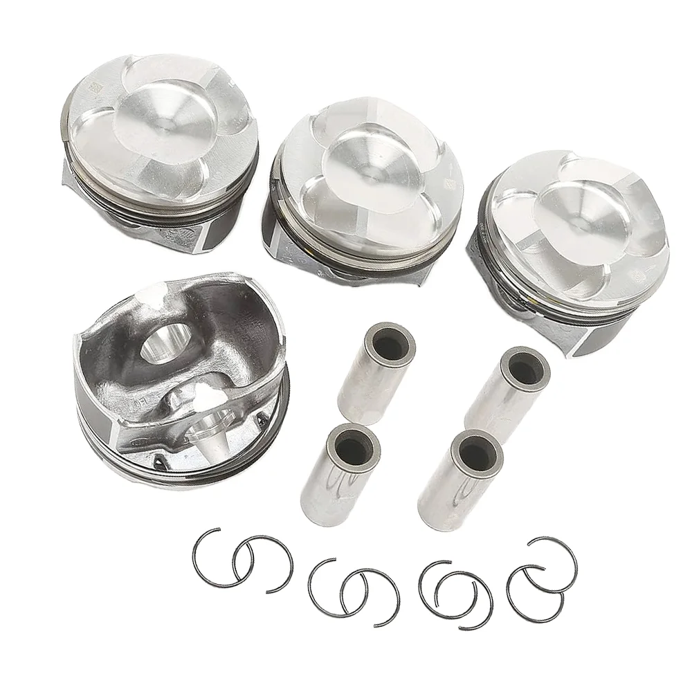 4Pcs Pistons & Rings Set 84MM Φ22MM 11258606461 For BMW F23 F22 220i F34 F30 F31 320i F36 F33 F32 420i F10 F11 520i N20B20A 2.0T