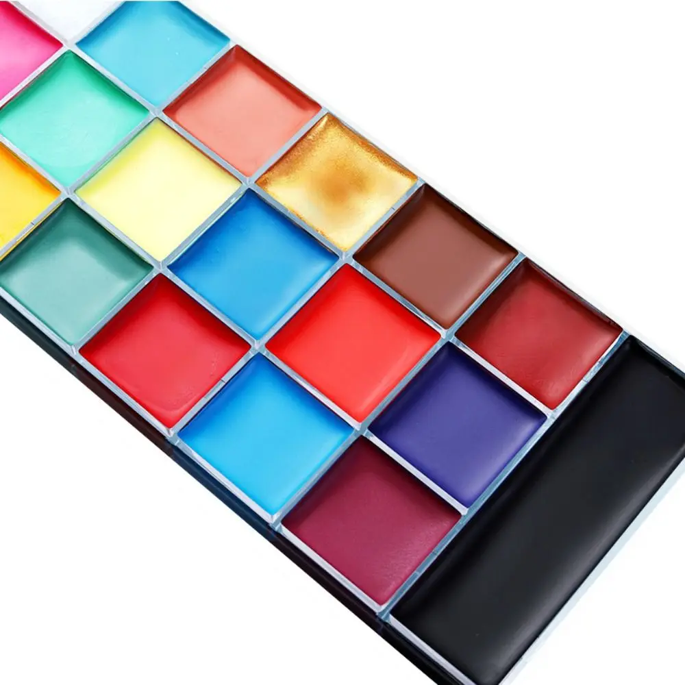 Multicolour Body Face Painting Kit Colorful Waterproof Body Art Painting Long Lasting Easy To Clean Face Painting Palette