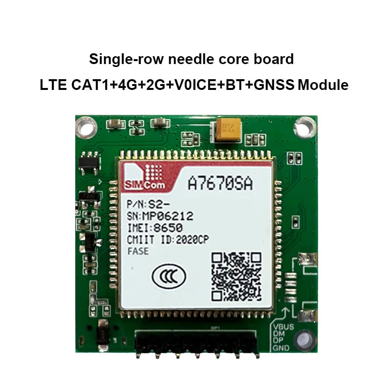 SIMCOM A7670SA-FASE Breakout LTE Cat 1 Module A7670SA Development Core Board Support 4G+2G+Voice+BT+GNSS