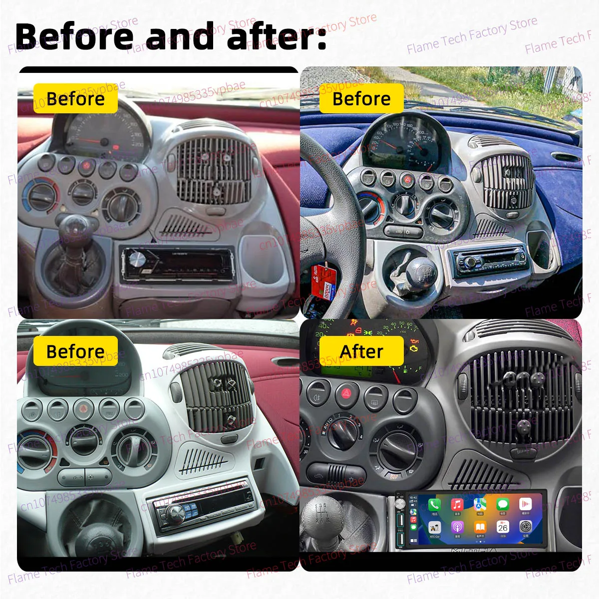 Android 1Din Car Stereo 6.86