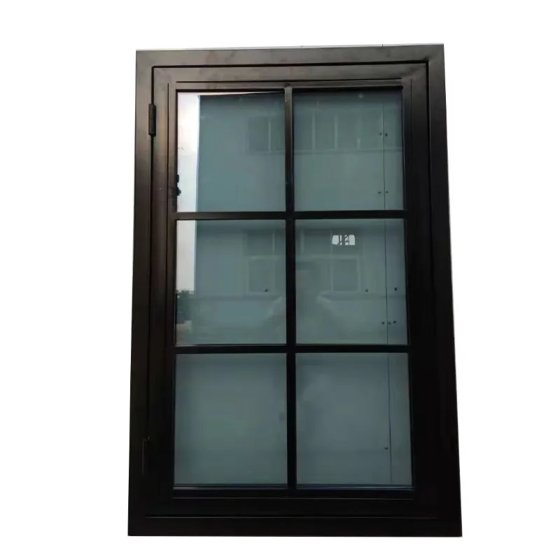 

Customization Double Glazed Swing Out Hurricane Impact Glass Steel Casement Windows
