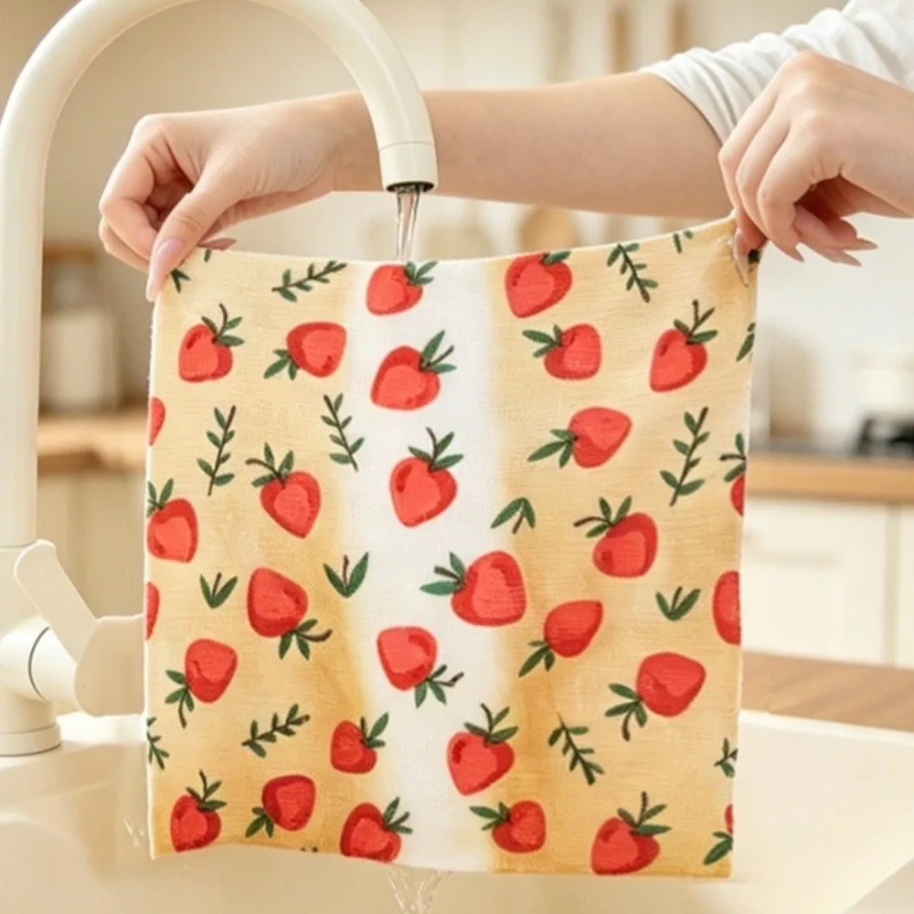 Reusable Microfiber Cleaning Wipes Washable Multi-Purpose Kitchen Towels Durable High Absorbency Tear-Towel Roll