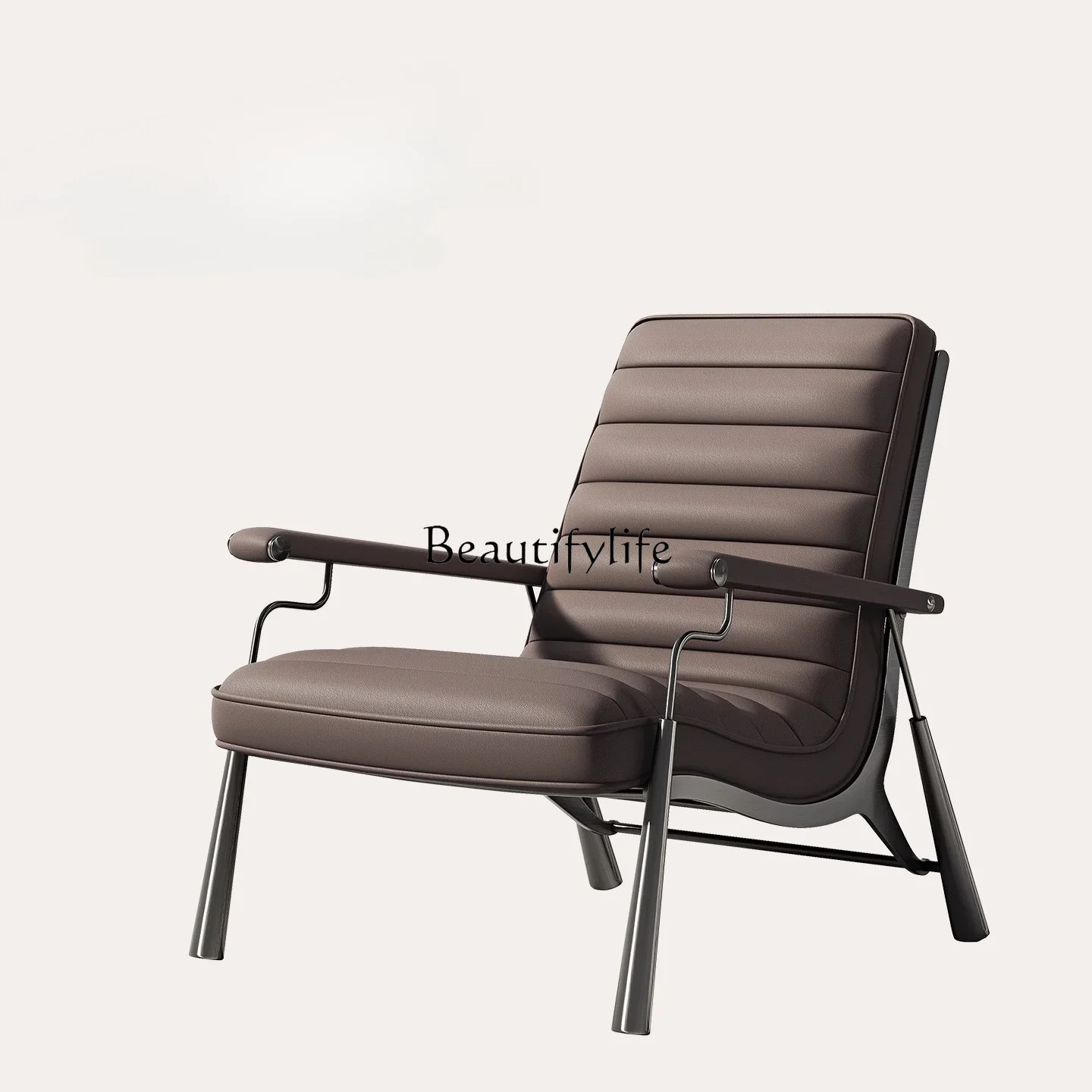 

FG17Italian Style Single Sofa Chair Light Luxury High-End Living Room Home Leather casual Chair