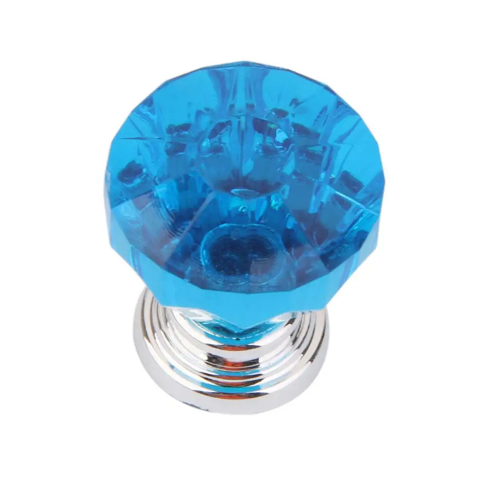 드레서 가구 문용 매력적인 크리스탈 다이아몬드 모양 서랍 손잡이 2개