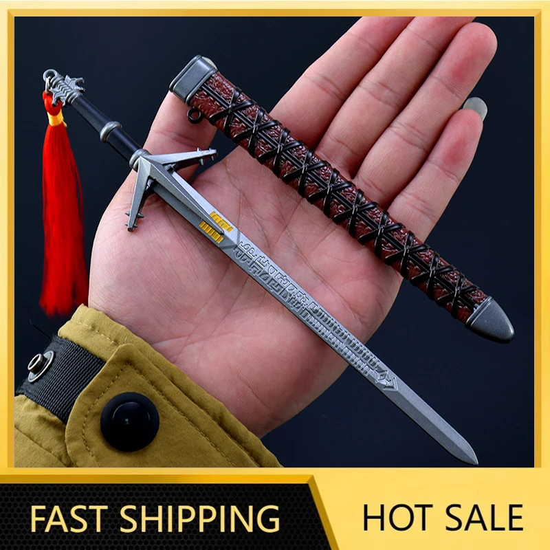22 ซม./8.66in Geralt ดาบอาวุธ TW3 เกมอุปกรณ์ต่อพ่วง Lake ผู้หญิง Wild Hunt ดาบคอสเพลย์ Props สําหรับ Boy สะสมของขวัญ