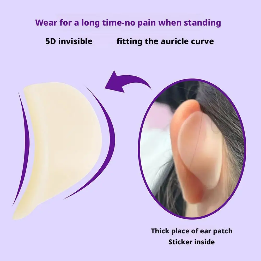 3D Silicone Self-adhesive Elf Ear Stickers Skin Color Invisible Washable and Reusable Naturally Matte Elf Ear Stickers ﻿