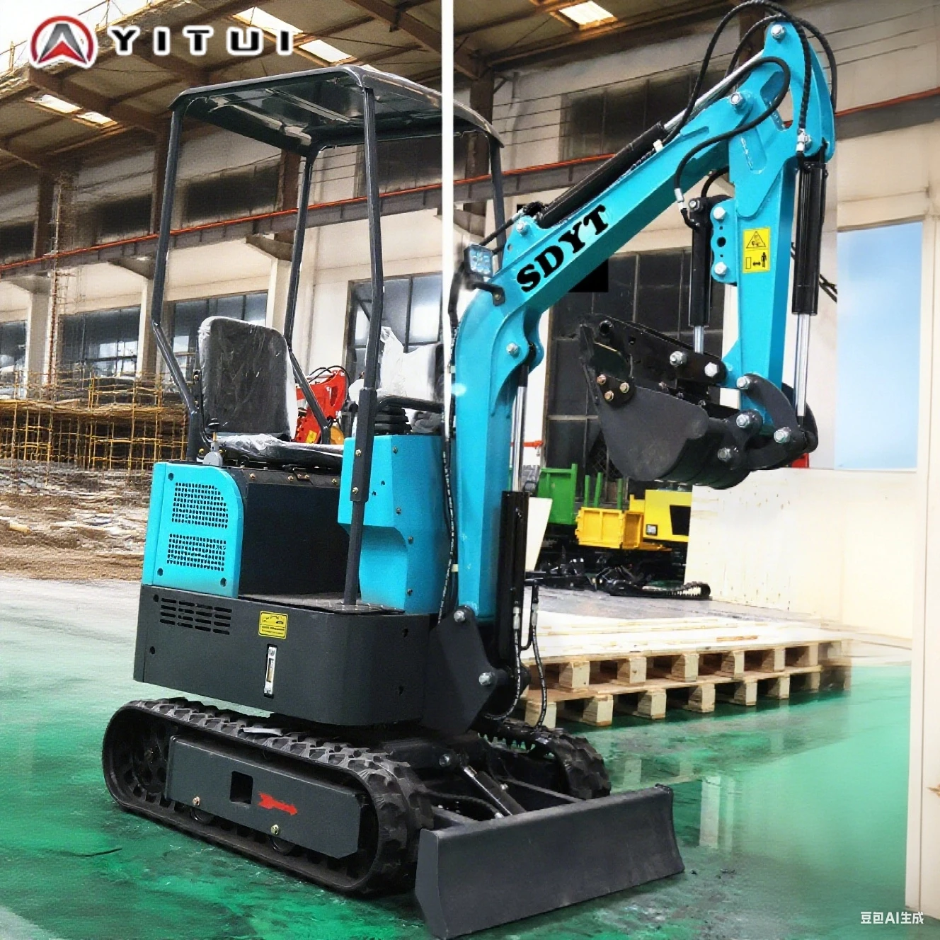 Miniescavadeira transfronteiriça personalizada de 1,5 toneladas de alta eficiência - CE Epa direto da fábrica para isolamento de cabine no inverno