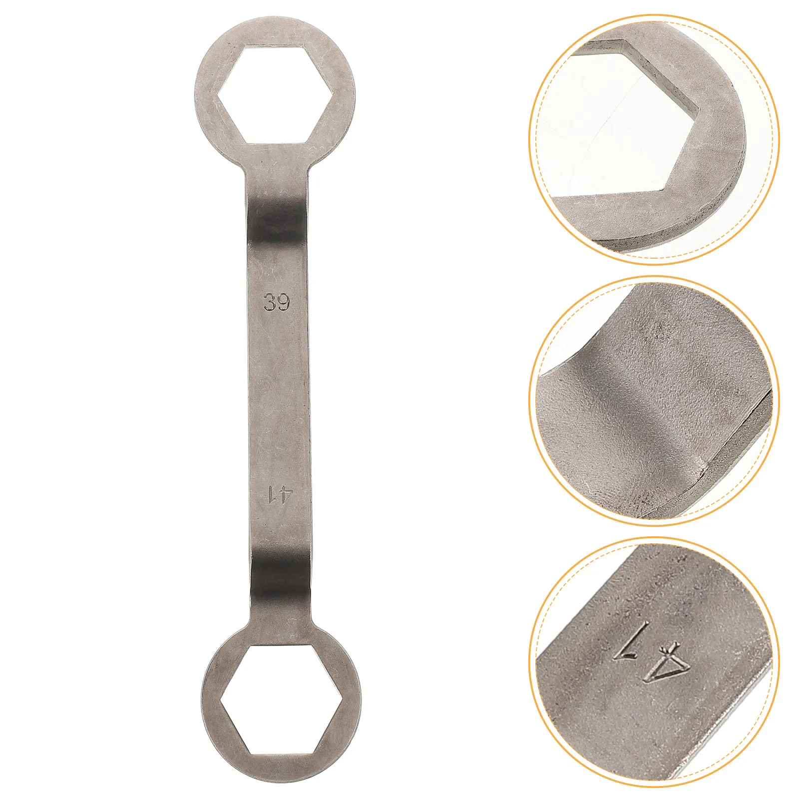 

Motorcycle Clutch Wrench Tool Double Head Ratchet Spanner Metal Double Ended Ratcheting Wrench for Scooter Pulley Repairing