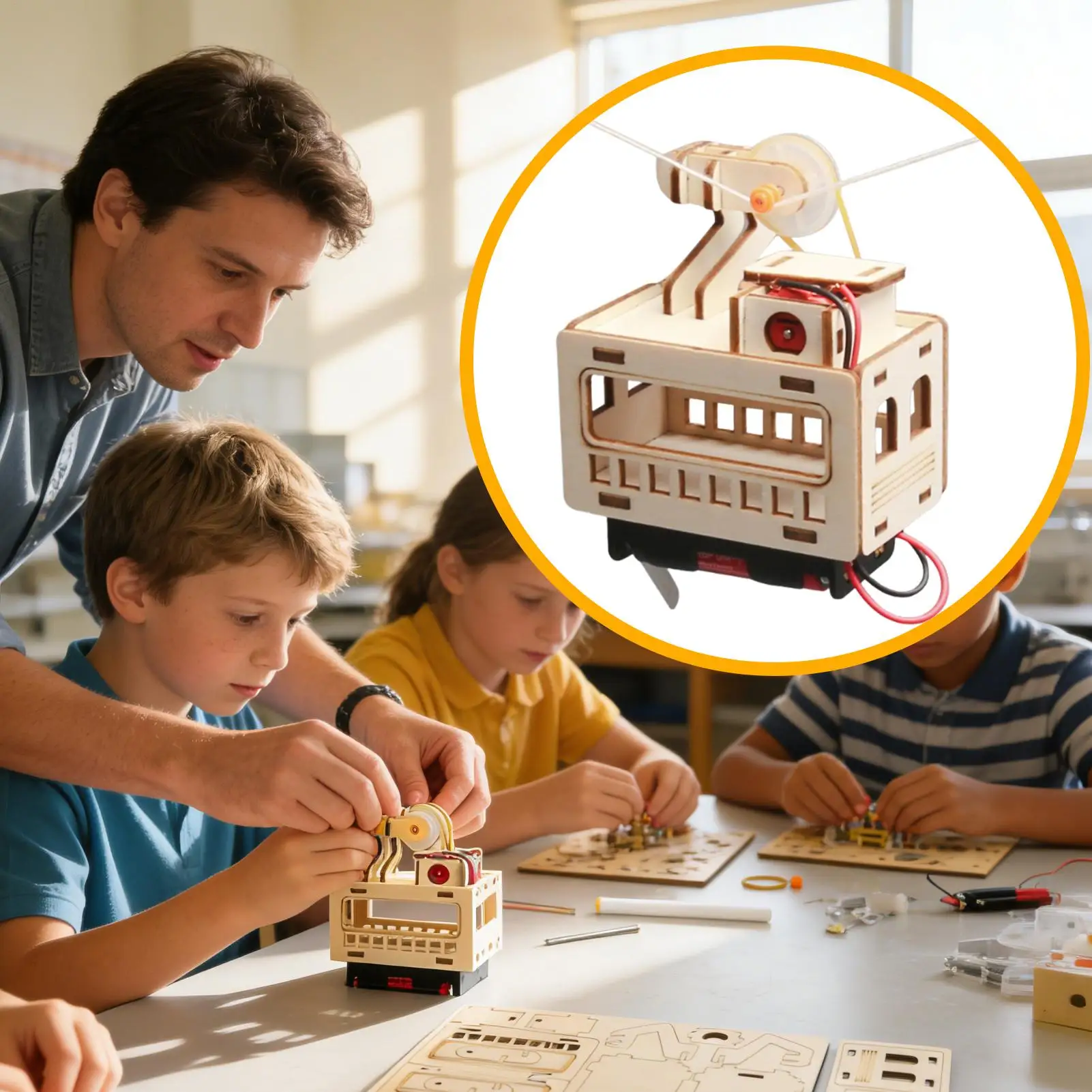 Wooden Models Scientific Experiments Puzzle Game Wood Puzzle Kit For Women Teens Kids Students DIY Enthusiasts Hobby