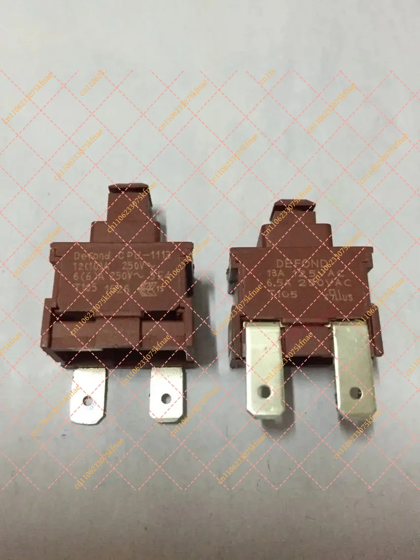 5PCS/lot DEFOND CPU-1113 Button Switch 6.5A 250VAC 2-Foot Lock Micro Switch for Industrial Control
