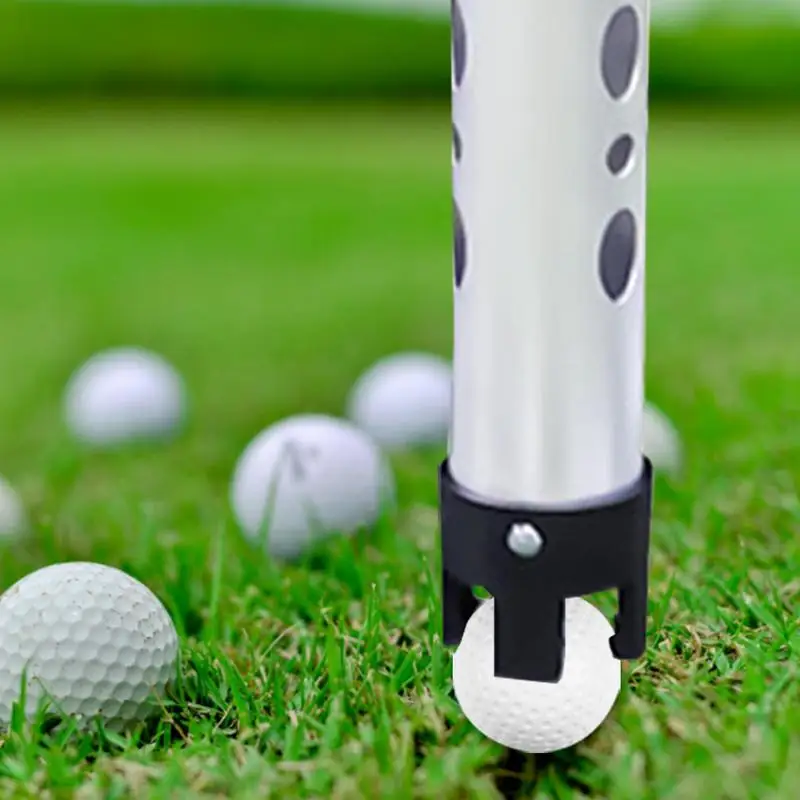 Golf Ball Grabber Aluminum Alloy Pickup Tool Device Golf Ball Collector Compact Golf Ball Tube Golf Tools Accessories For