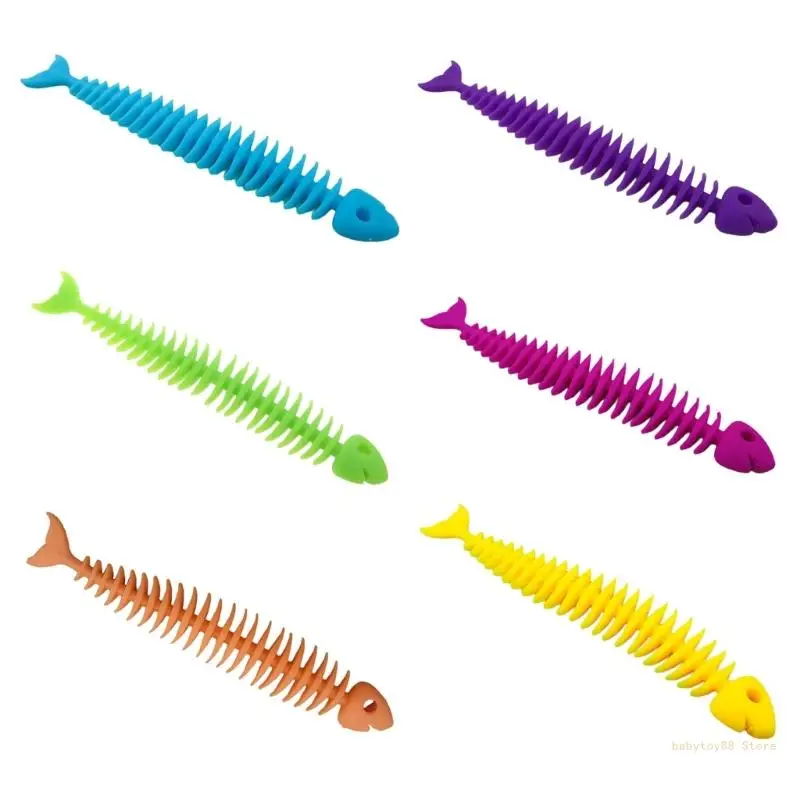 

Y4UD Fish Bone Sensory Toy Lightweight Mini Anxiety Relief