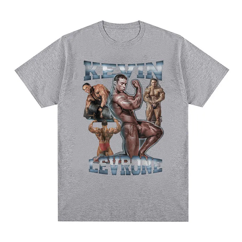Kevin Levrone Gym Graphic T Shirt Maryland Muscle Machine Vintage Gothic T-shirts Men\'s 100% Cotton Oversized T-shirt Streetwear