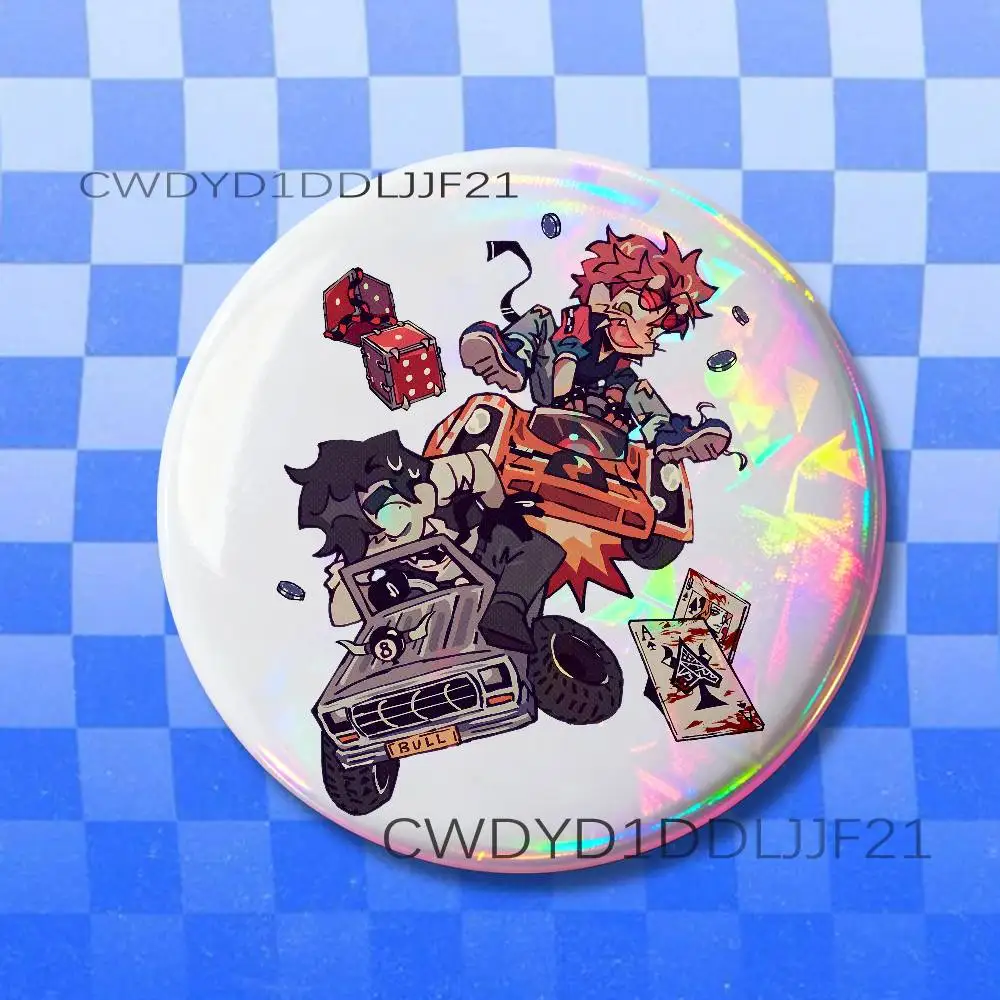 J-Jackpot Crash Course JJC Benny Badge Handmade Button Brooch for Backpack Hat Shirt Accessories Gifts