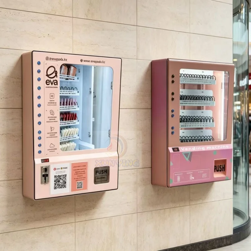 Sanitary Napkin Vending Machine, 24H Self-Service, QR Code Payment, for Office School Bathroom, Hygienic Dispenser