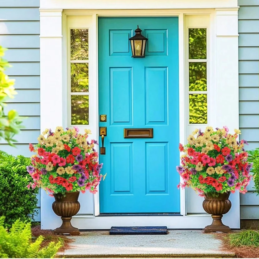 

Artificial Multiple Flowers balls ground insertion Silk Plants Wedding Arch Home Room Decor Festival Outdoor Beautiful Ornaments