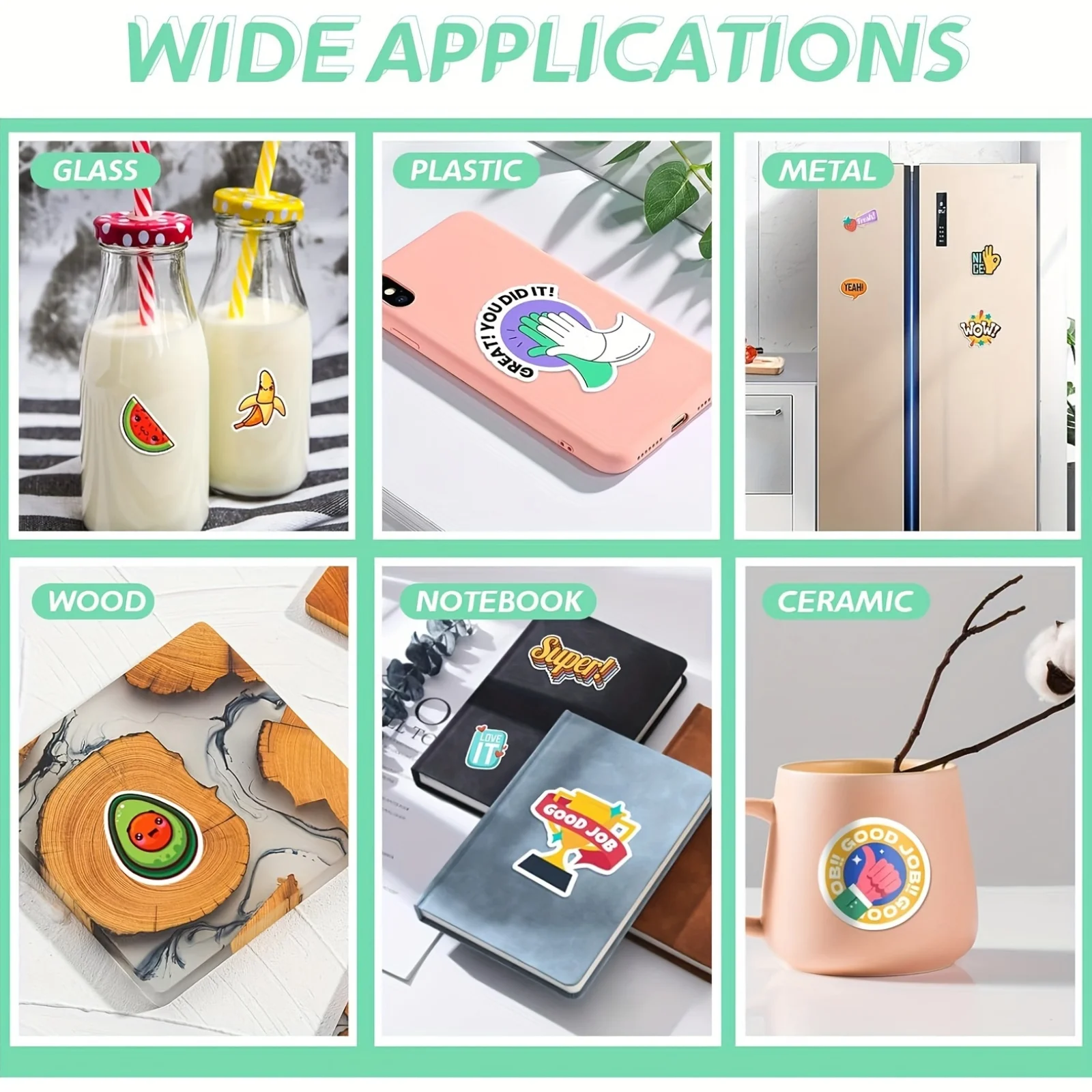 20 Sheets 8.5x11 Inch Printable Vinyl Paper Glossy White Sticker Sheets For Inkjet Printer - Letter Size Waterproof Sticker Pape