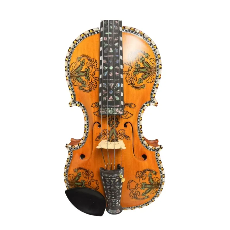Hardanger fiddle Norwegian fiddle 4/4 violin (4*4),copy hardanger