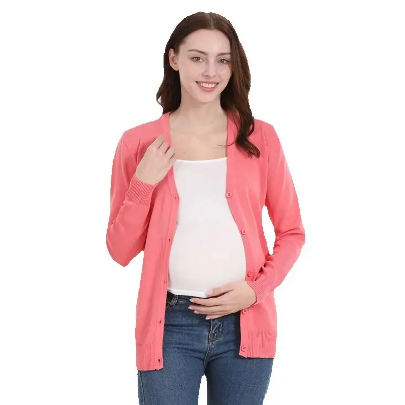 New Pregnant Women Clothes Uniform Maternity Clothes Cardigan Long Sleeve Spring Autumn Breastfeeding Clothes US Big Size