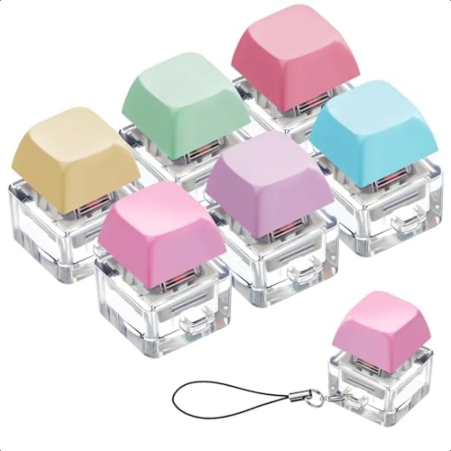 

Taiyin 6- шт. игрушка-клавиатура-кликер, клавиатура, брелок-демприон, игрушки, кнопка, стрельба, подарки для взрослых, чтобы облегчить Str Pass