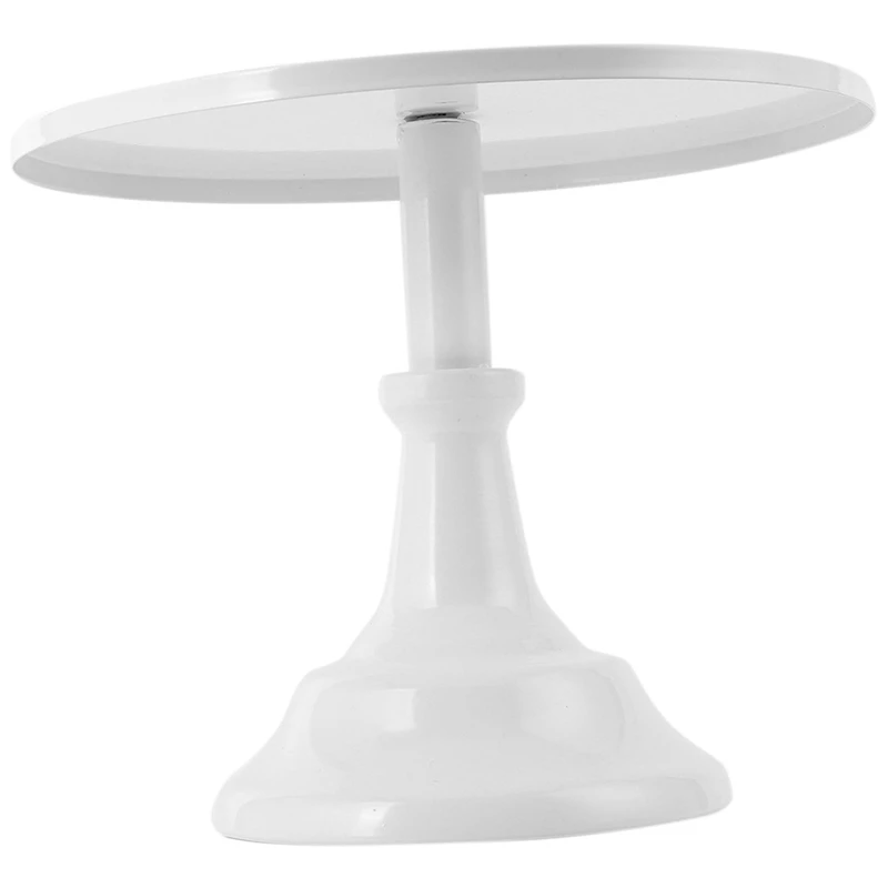 New Metal Iron Cake Stand Round Pedestal Dessert Holder Cupcake Display Rack Bakeware White Birthday Wedding Party Decoration