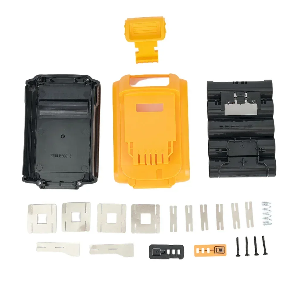 1set Li-Ion Battery Plastic Case Replace For De-Walt 20V DCB201,DCB203,DCB204,DCB200 8V Li-ion Battery Cover Power Tool Parts