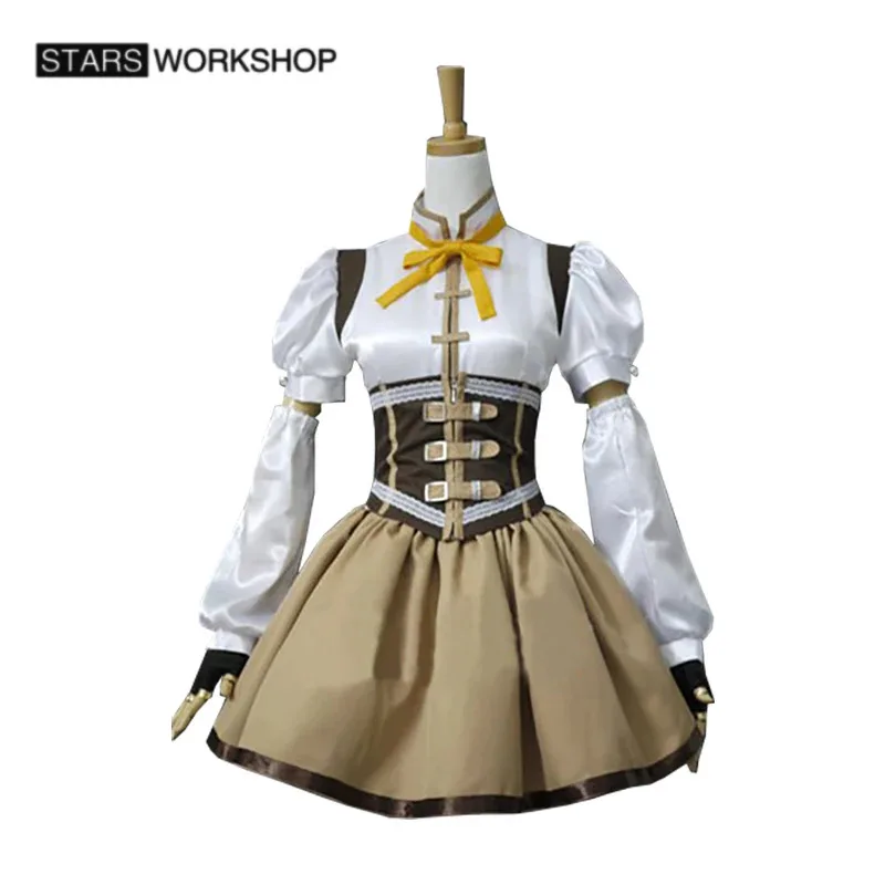 QQ681 마법소녀 마도카 마기카 토모에 마미 코스프레 의상 여성용 화려한 드레스 스커트 유니폼 의상 할로윈 카니발 파티 의상