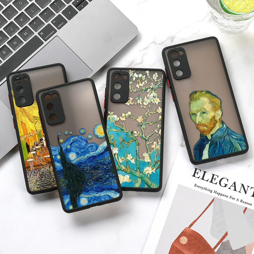 Art Oil Painting Phone Case For Samsung S24 S22 S23 Ultra Case A54 A34 A53 A23 A32 A72 A52 A05S A14 A33 A35 A55 S21 S20 FE Cover