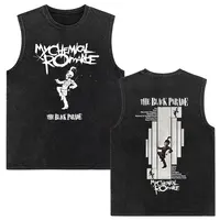 My Chemical Romance The Black Parade Album Vintage lavado chaleco sin mangas camisetas hombres mujeres Punk Emo Rock camisetas sin mangas de gran tamaño