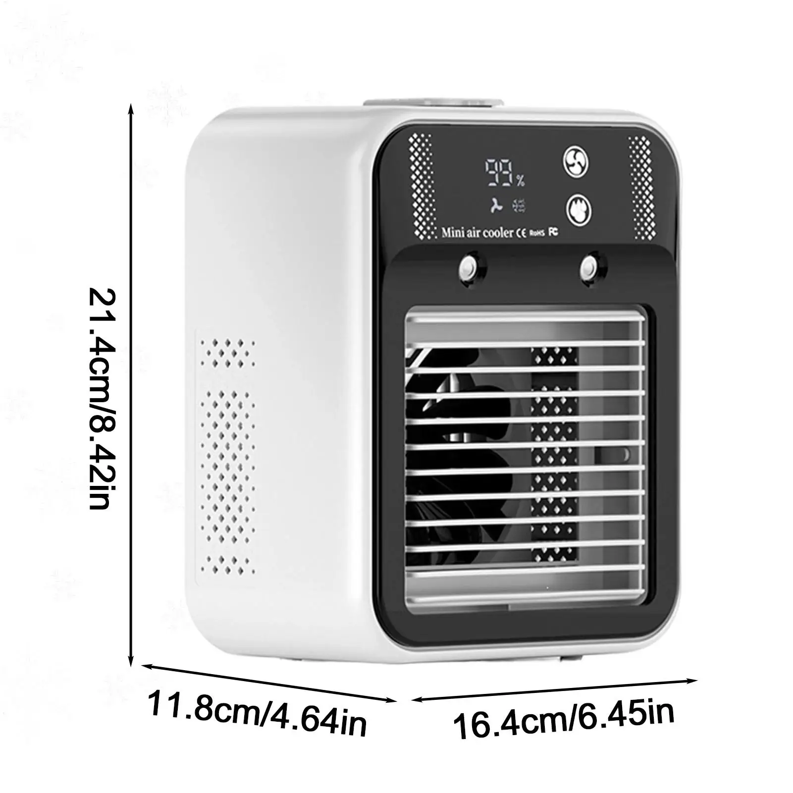USB Desktop Fan Water Tank Mini Air Cooler Portable Personal Cooling Device 3000mAh Battery Low Voltage Operation Fan for home view 5