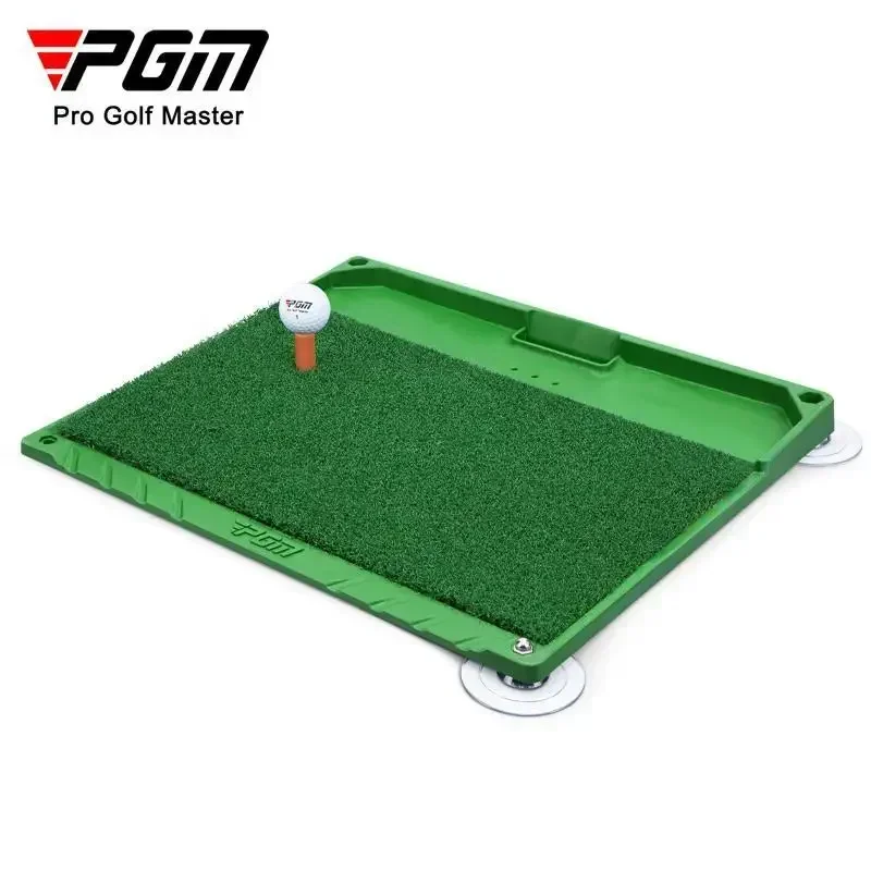 PGM indoor golf hitting pad with serve box, odorless soft rubber bottom suction cup, swing and cut