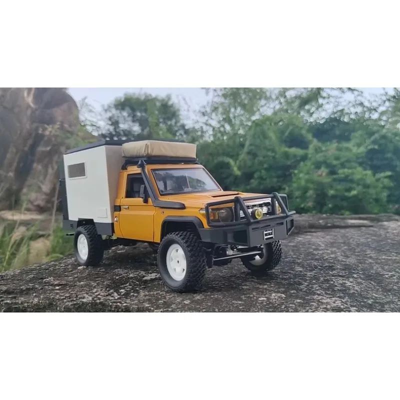 MNIU MN82 1/12 RC Crawler Camper Trailer with Openable Side Doors & Roof Rack, Upgrade Parts for Off-Road Truck Caravan Body