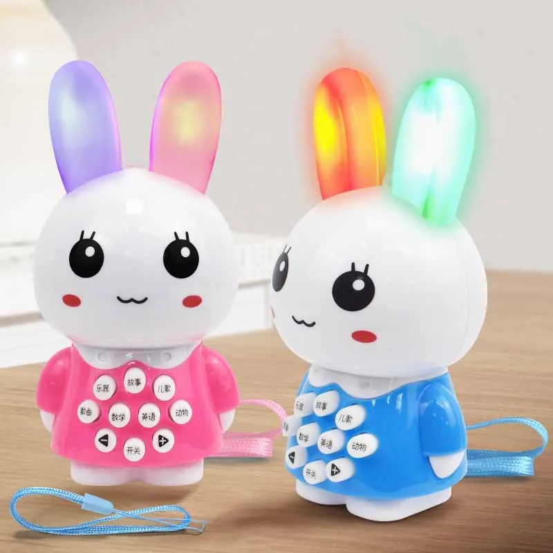 New Mini Rabbit Multifunctional Story Machine With Lights And Music Children's Early Childhood Puzzle Toys Learning Machine